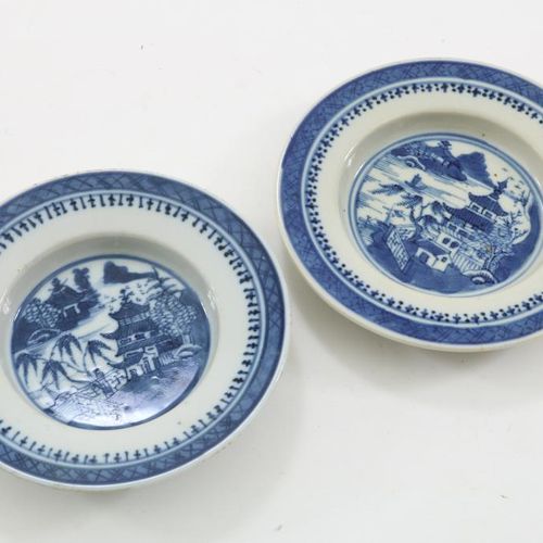 Stel porseleinen boterbordjes, China Pareja de platos de porcelana de exportació&hellip;