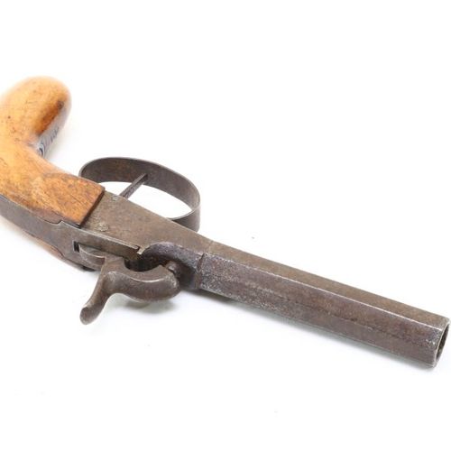 Damespistool Pistolet de dame avec poignée en bois, num. : 30/30, XIXe siècle, l&hellip;