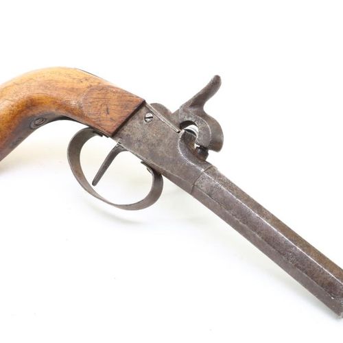 Damespistool Pistolet de dame avec poignée en bois, num. : 30/30, XIXe siècle, l&hellip;