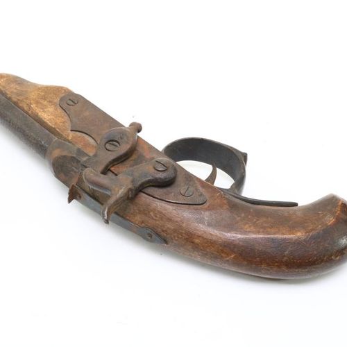 Percussie geweer met houten kolf Parts wooden and iron defense Pocket pistol, Fr&hellip;