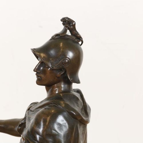 Bronzen sculptuur "Le Devoir" Sculpture en bronze d'un guerrier romain avec épée&hellip;