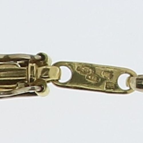 CARTIER, bicolor vintage collier CARTIER, un collier doré jaune, l. 46 cm. Aloy &hellip;