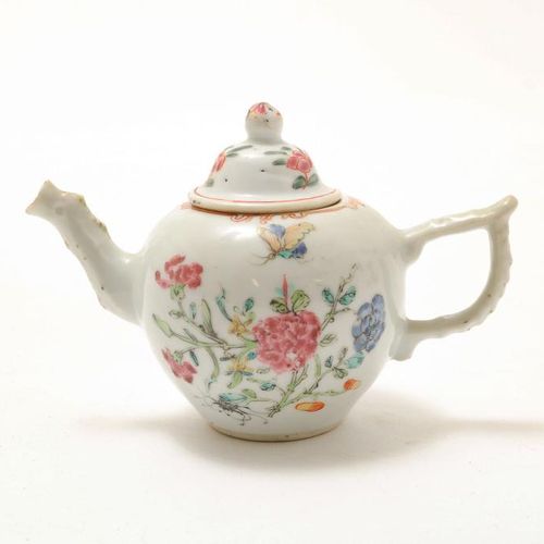Porseleinen Famille Rose trekpotje Théière en porcelaine Famille Rose Qianlong, &hellip;