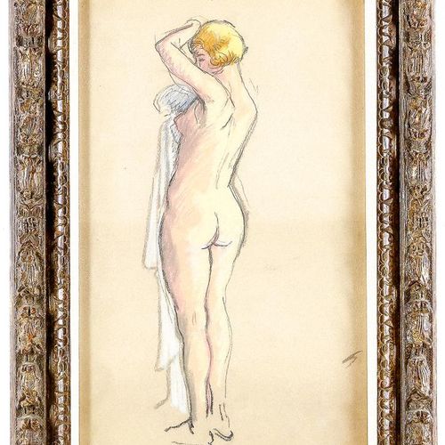 Pissarro, Ludovic-Rodo. Naakt PISSARRO LUDOVIC-RODO (1878-1952), Female nude, dr&hellip;