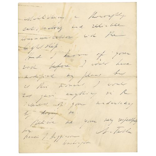 Nikola Tesla Autograph Letter Signed ALS firmado "N. Tesla, cuatro páginas en do&hellip;