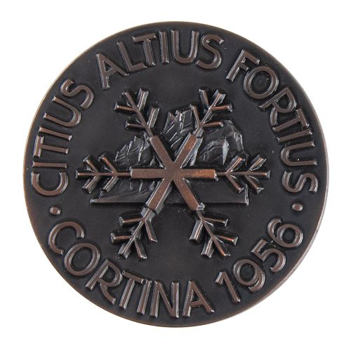 Cortina 1956 Winter Olympics Bronze Participation Medal Participation medal issu&hellip;