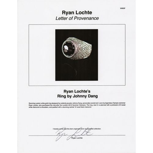 Ryan Lochte's 14k White Gold Olympic Ring Custom-Made by Johnny Dang Stunning cu&hellip;