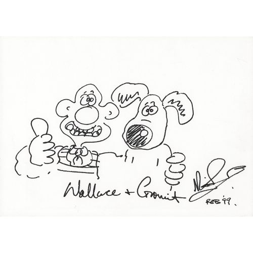 Nick Park Original Sketch of Wallace and Gromit Original sketch of Wallace and G&hellip;