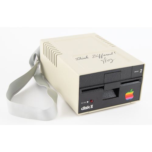 Steve Wozniak Signed Apple II Floppy Disk Drive Apple II Computer 5,25" Diskette&hellip;