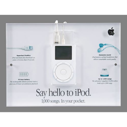 Apple iPod (First Generation) Demonstration Display Très rare présentoir de démo&hellip;