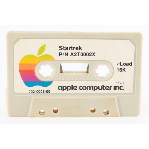Apple-Produced 1978 Star Wars/Star Trek Game Cassette Juego original de Star War&hellip;