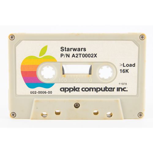 Apple-Produced 1978 Star Wars/Star Trek Game Cassette 原始的苹果公司生产的《星球大战》/《星际迷航》磁带游&hellip;