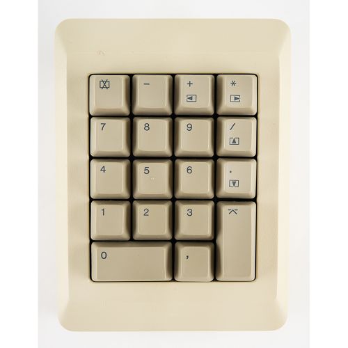 Apple M0120P Numeric Keypad with Box 不常见的原装苹果M0120P数字键盘，带原包装盒，约1984年，序列号。13294.这&hellip;