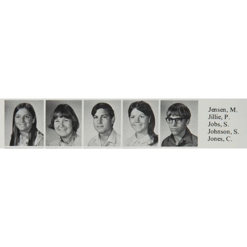 Steve Jobs Signed 1971 High School Yearbook Étonnant annuaire Pegasus 1971 à cou&hellip;