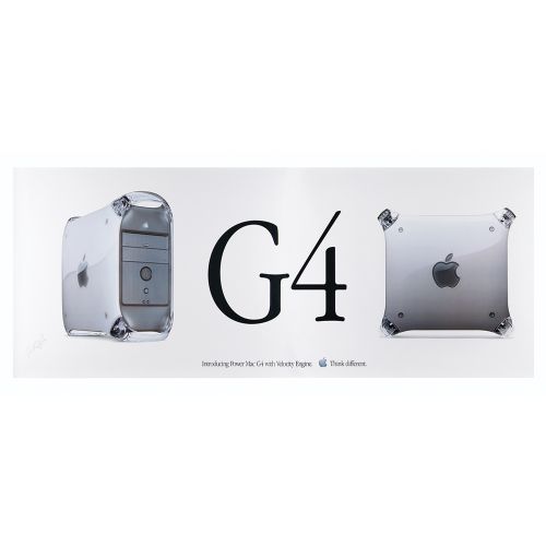 Robert Flores Signed Apple Poster: Power Mac G4 Riesiges Farbposter (70 x 27) vo&hellip;