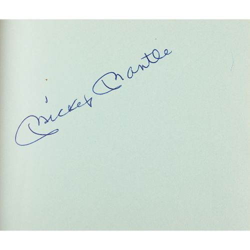 Sports Legends (26) Multi-Signed Autograph Album with Mantle, Mays, Havlicek, an&hellip;