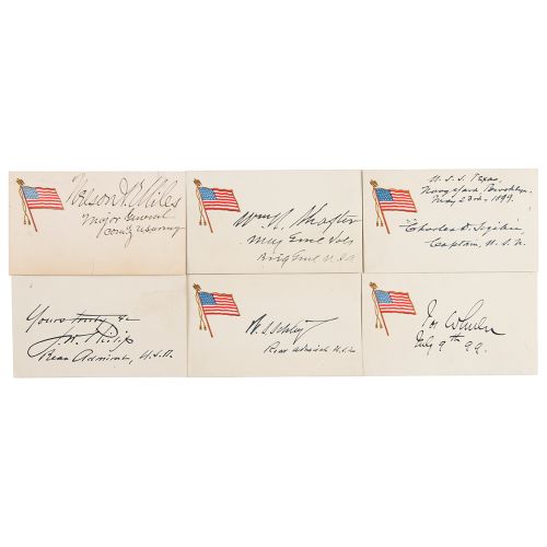 Spanish-American War (6) Signatures, with Joseph Wheeler Ensemble souhaitable de&hellip;