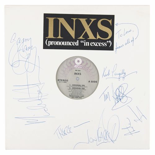 Album promotionnel Atlantic Records 12″ pour le single 'Original Sin' d'INXS, si&hellip;