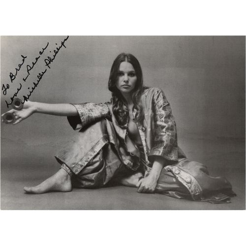 Michelle Phillips Signed Photograph Cardstock 7 x 5 photo of the Mamas and the P&hellip;