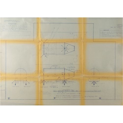 Saturn S-IVB Transportration Plan Blueprint Énorme plan de 140 x 36 intitulé "La&hellip;