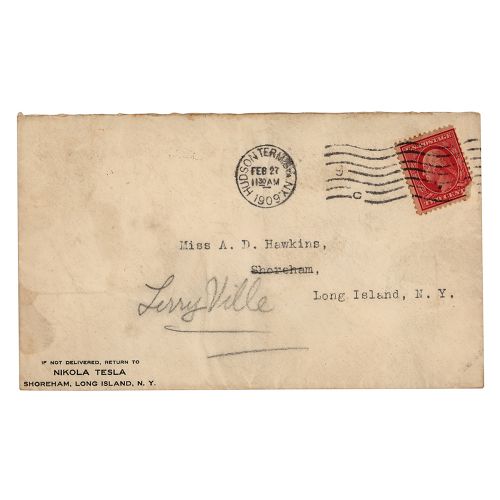 Nikola Tesla Typed Letter Signed on Inventions TLS signed “N. Tesla,” one page, &hellip;