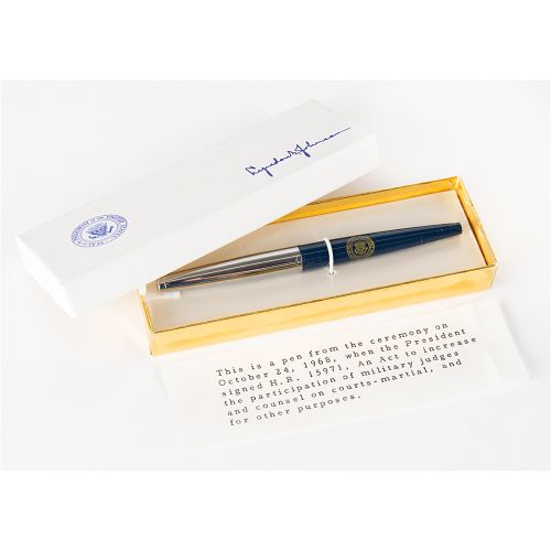 Lyndon B. Johnson Bill Signing Pen Stylo à pointe feutrée utilisé par le préside&hellip;