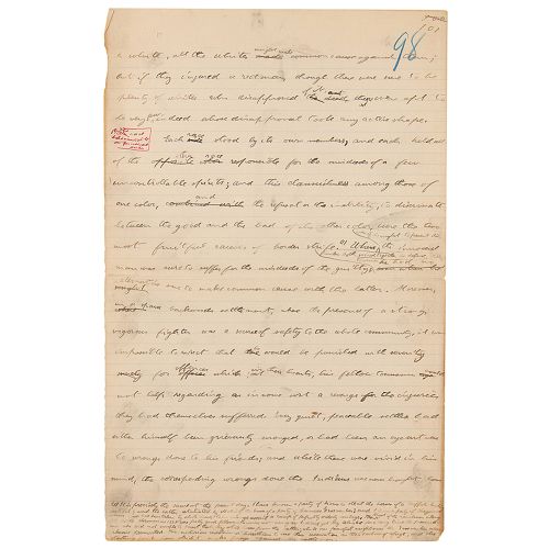 Theodore Roosevelt Handwritten Manuscript on Native Americans Handwritten manusc&hellip;