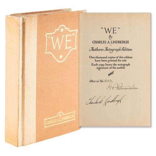 Charles Lindbergh Signed Book - We Livre dédicacé : Nous. Édition spéciale autog&hellip;