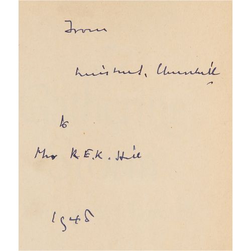 Winston Churchill Signed First Edition Book - The Gathering Storm Livre dédicacé&hellip;