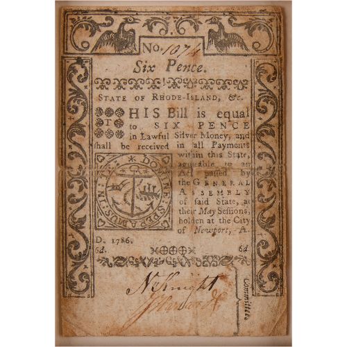Colonial Currency (3) Notes (1776-1786) Belle présentation de trois pièces de mo&hellip;