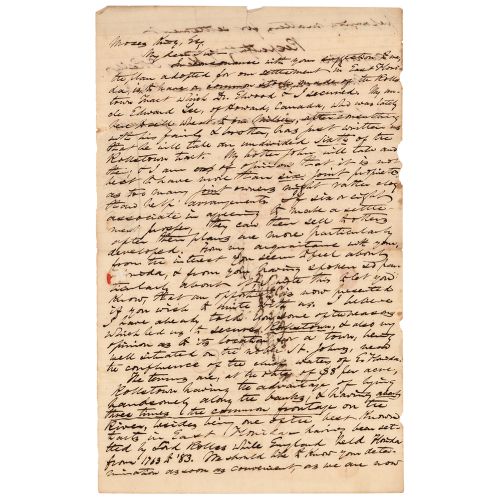 Florida Territory: Early Real Estate Development Letter (1836) ALS de l'homme d'&hellip;
