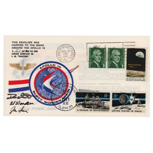 Apollo 15 Lunar Surface-Flown Sieger Crew-Owned Cover - From the Collection of D&hellip;