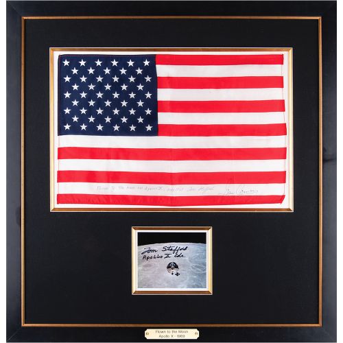 Apollo 10 Flown Oversized American Flag - From the Collection of Tom Stafford Im&hellip;