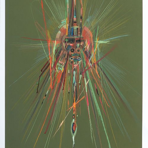 Stéphane Carricondo " Solar "
 70 x 100 cm
 Mischtechniken auf Kunstdruckpapier &hellip;