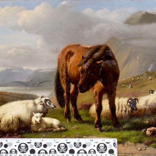 Adolphe Robert Jones (Belgian,1806-1874) oil painting antique ARTISTA: Daniel Ad&hellip;