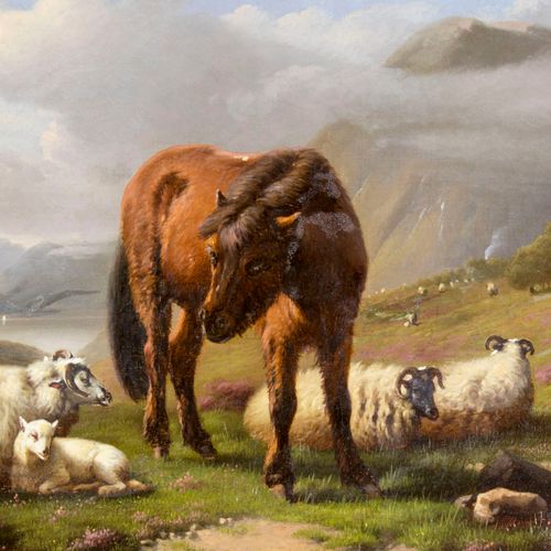 Adolphe Robert Jones (Belgian,1806-1874) oil painting antique ARTISTA: Daniel Ad&hellip;