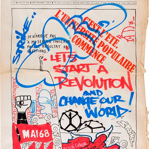 T Kid 行动 》2018年 5月68 日，《行动》杂志原封面上的混合媒体，54 × 37厘米 42位城市艺术艺术家在《行动》的原始封面上表达自己，《行动》是&hellip;