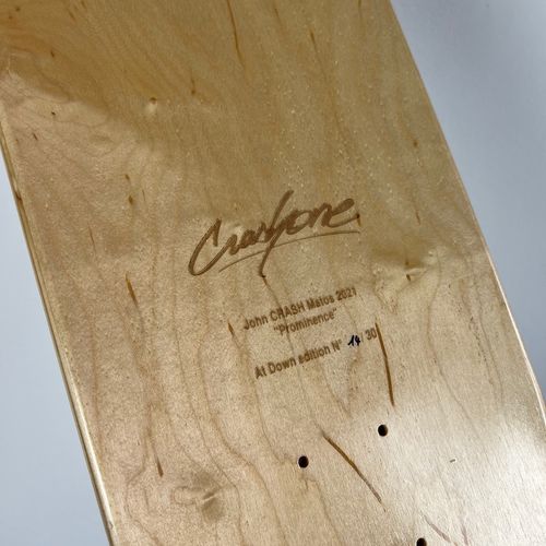 John CRASH Matos 滑板 "突出"--John CRASH Matos 技术：在滑板上印刷。背面的编号是30。 格式：80 x 20厘米 生产年份&hellip;