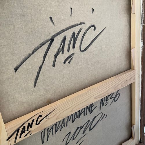TANC TANC - ULTRAMARINE 36  Huile sur toile peinte directement au tube. 100 x 81&hellip;