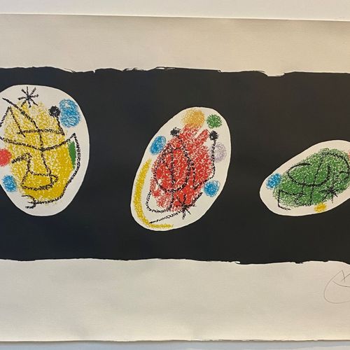 Joan Miro "Revue XXe Siècle" 
 
Lithographie en couleurs, signée au crayon et nu&hellip;