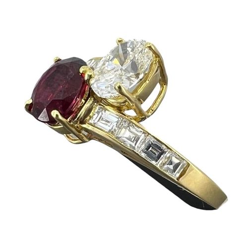Cartier Vintage Diamond Ruby Ring DESIGNER : Cartier CIRCA : Late 20th Century M&hellip;