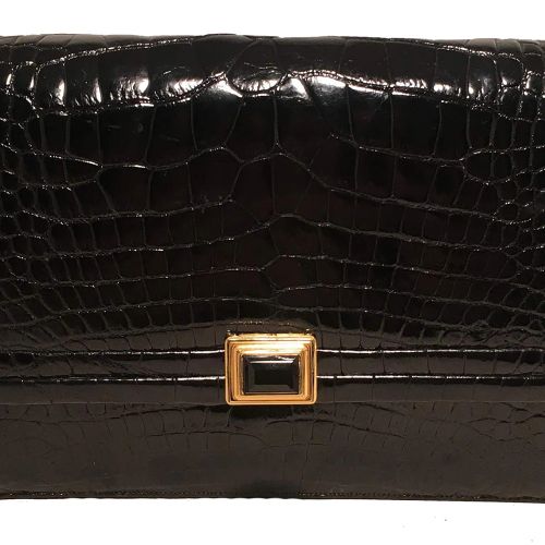 Judith Leiber Vintage Black Alligator Shoulder Bag Clutch STUNNING Judith Leiber&hellip;