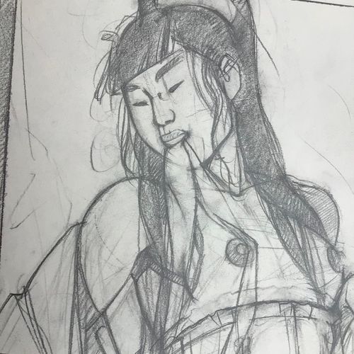 Marc Michetz Disegno originale - Giovane donna samurai - (2022)

Questa grande c&hellip;