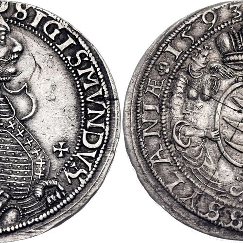 Transylvania Taler 1593 Dav. 8804 ; Resch 146 ; Argent ; Prince de Transylvanie &hellip;