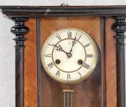 Null Regulator clock in walnut case