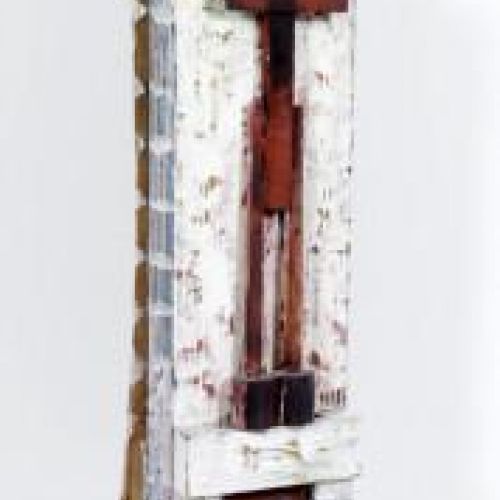 Null Hanneke Dikboom (Drachten 1942), "Stoelobject", scultura in legno dipinta a&hellip;