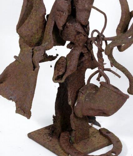 Null Theo Niermeijer, 阿姆斯特丹 1940 - 2005 阿姆斯特丹，无题，铁质雕塑，高74厘米。
