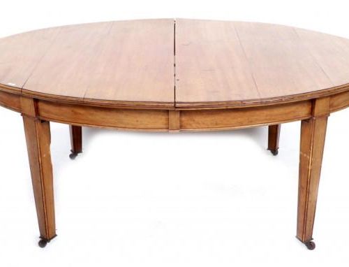 Null Mesa de comedor antigua de caoba extensible, altura 73 x ancho 178 x fondo &hellip;