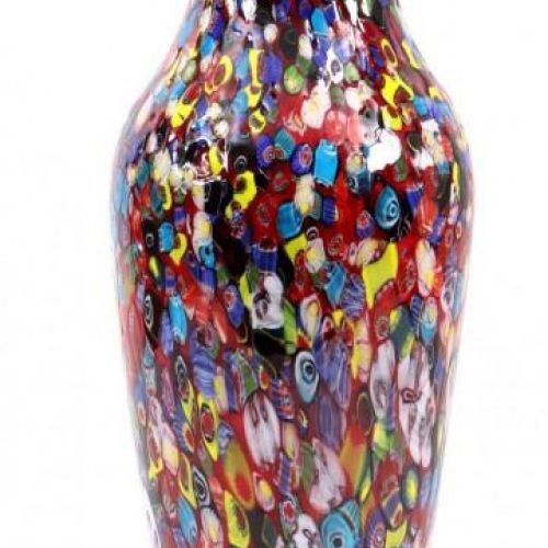 Null 玻璃Millefiori风格的花瓶，高44厘米。