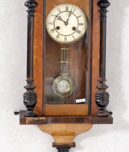 Null Regulator clock in walnut case